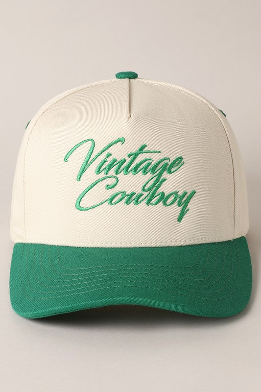 VINTAGE COWBOY HAT | BEST SELLER | (GREEN)