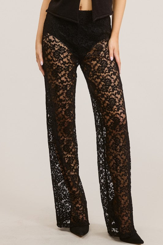 NEW PORTIA LACE PANT (BLACK)