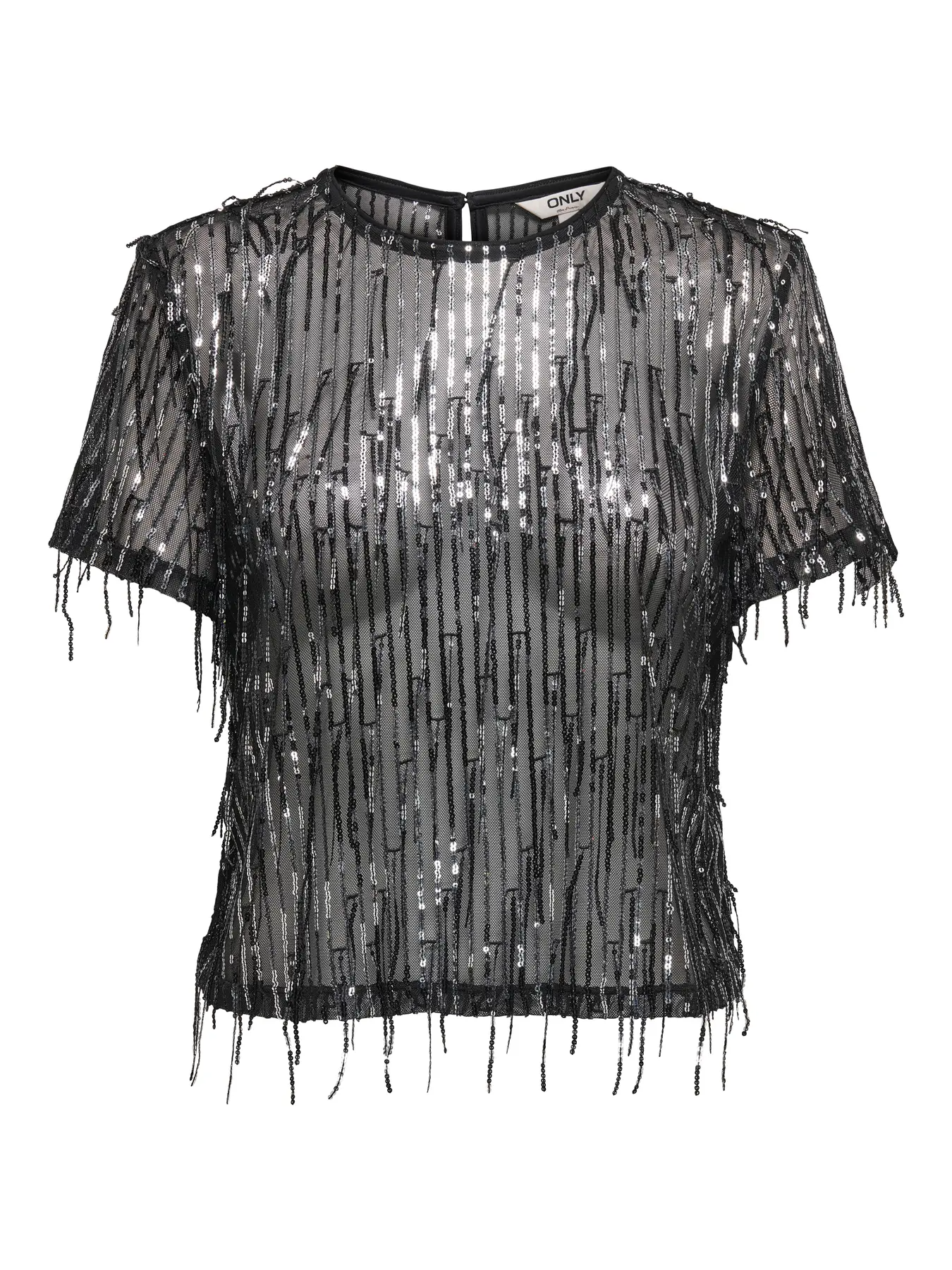 SPACY SS SEQUINS TOP WVN | ONLY