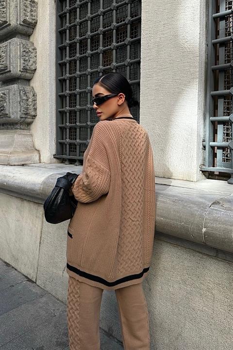 ISABELLE KNIT LUX LOUNGE SET (CAMEL)