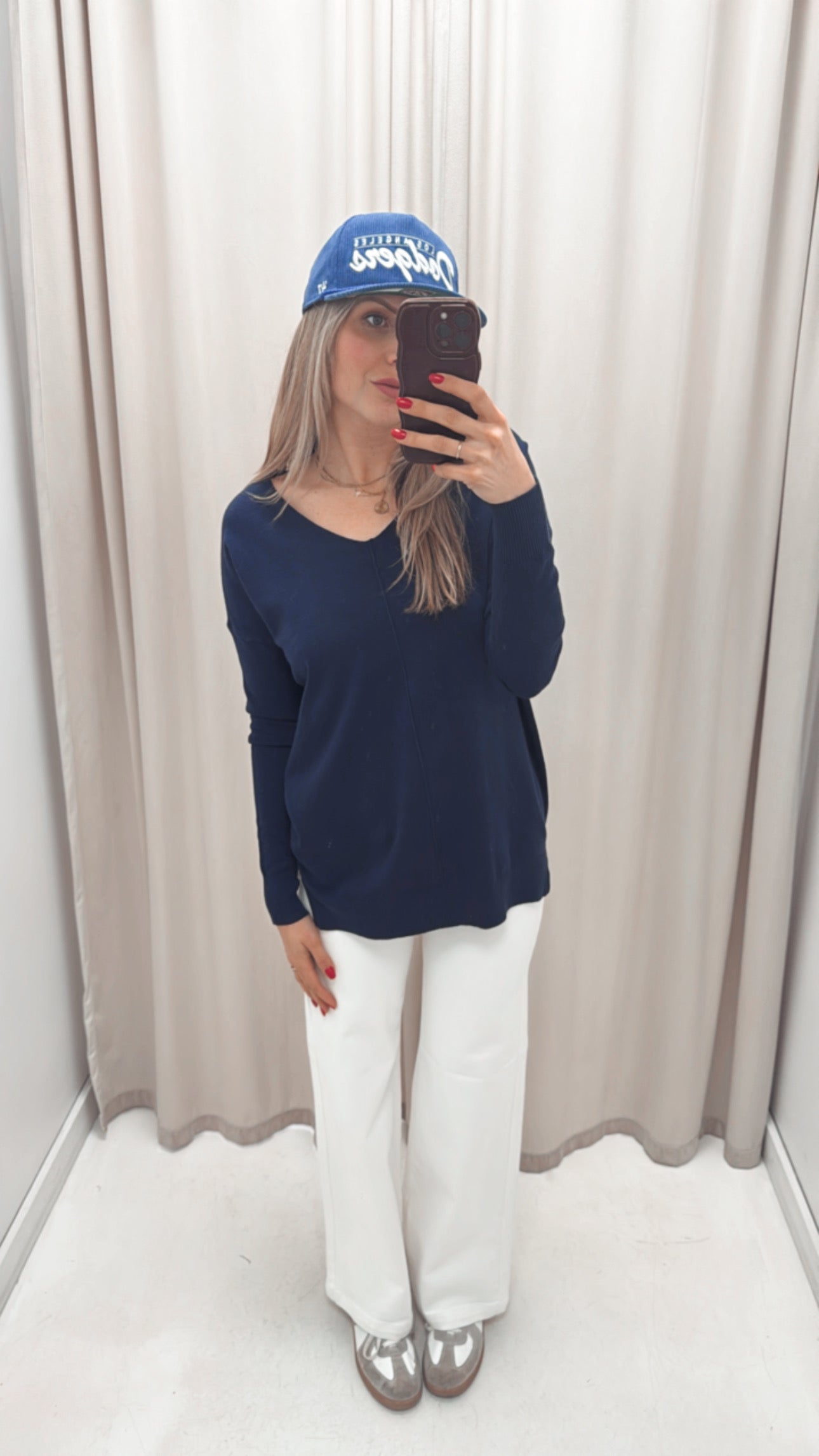 NEW LAYLA SWEATER (NAVY) | BEST SELLER