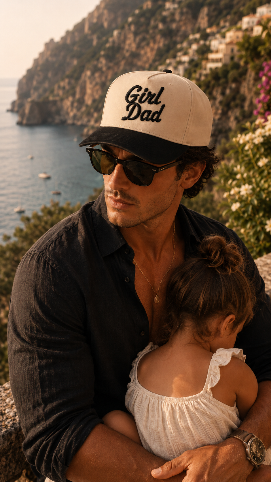 CC GIRL DAD TRUCKER HAT (BLACK - BK)