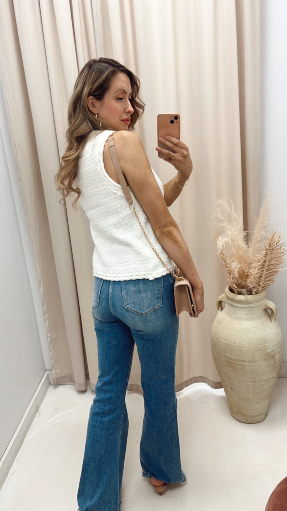 NEW STELLA TWEED VEST (IVORY)