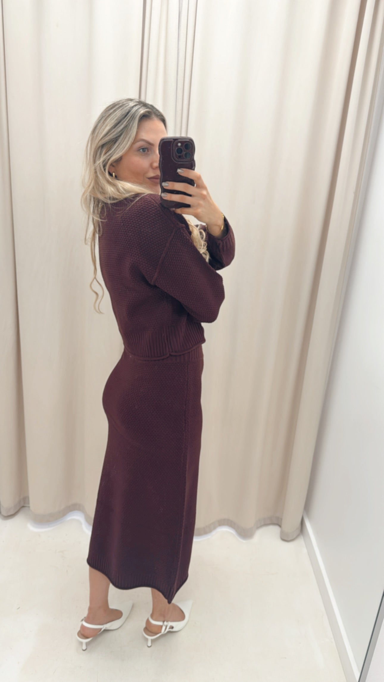 VALERI TWO PIECE SET (BURGUNDY)