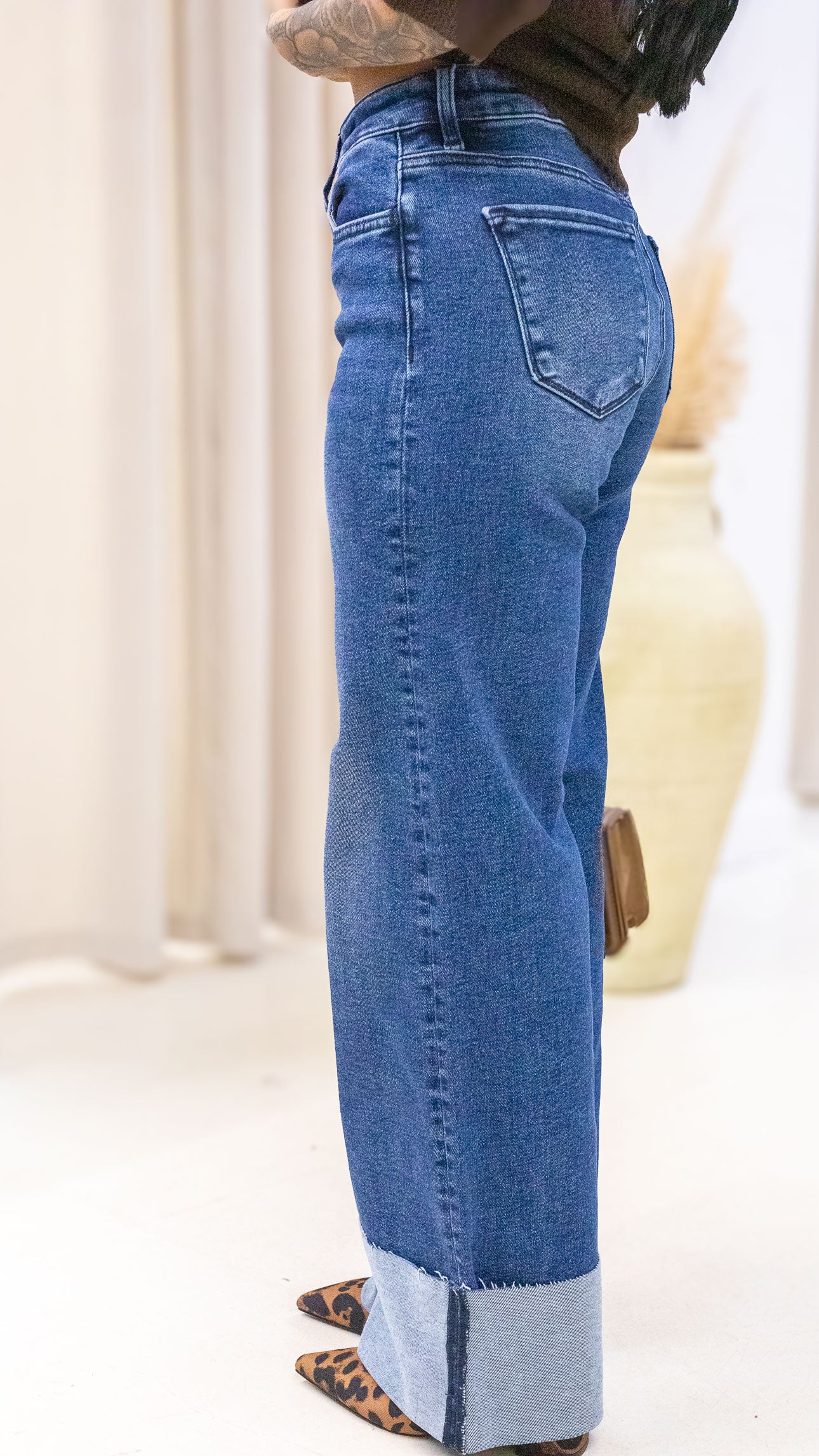 ASHYTON WIDE LEG CUFFED HEM