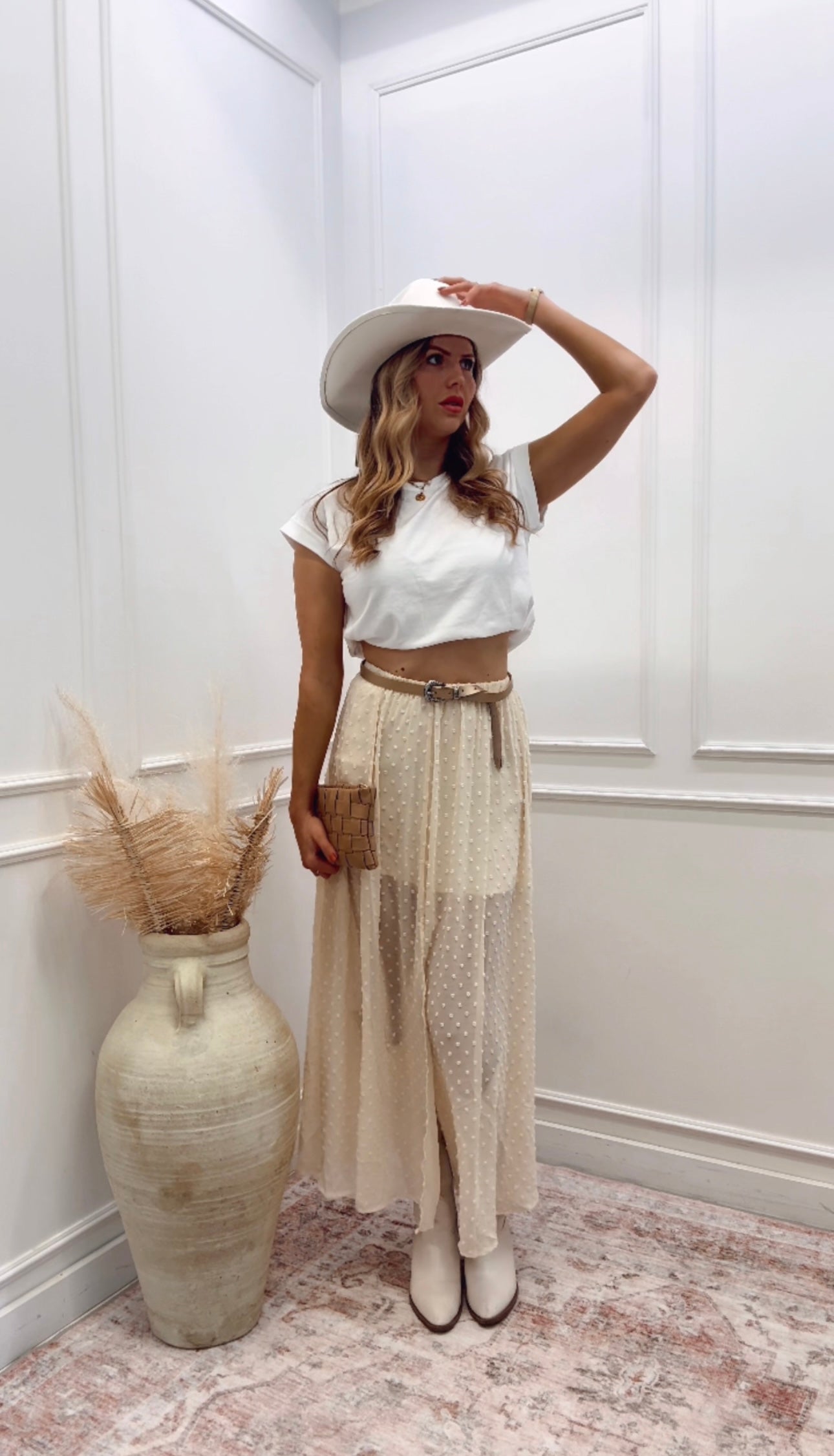 NEW OTTILIE POLKA DOT MAXI SKIRT (HOT RESTOCK)