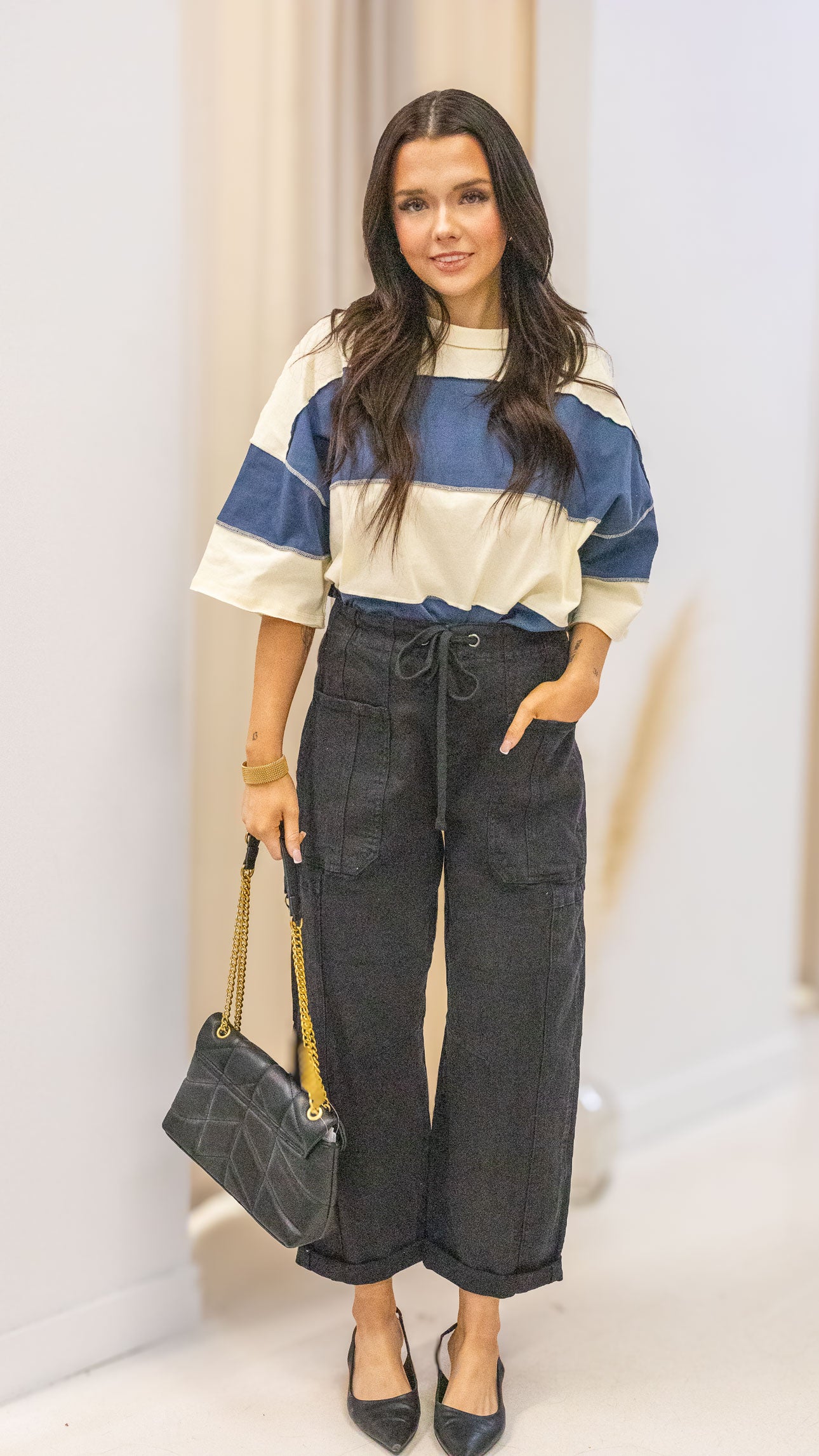 POLLY COLOR BLOCK TOP