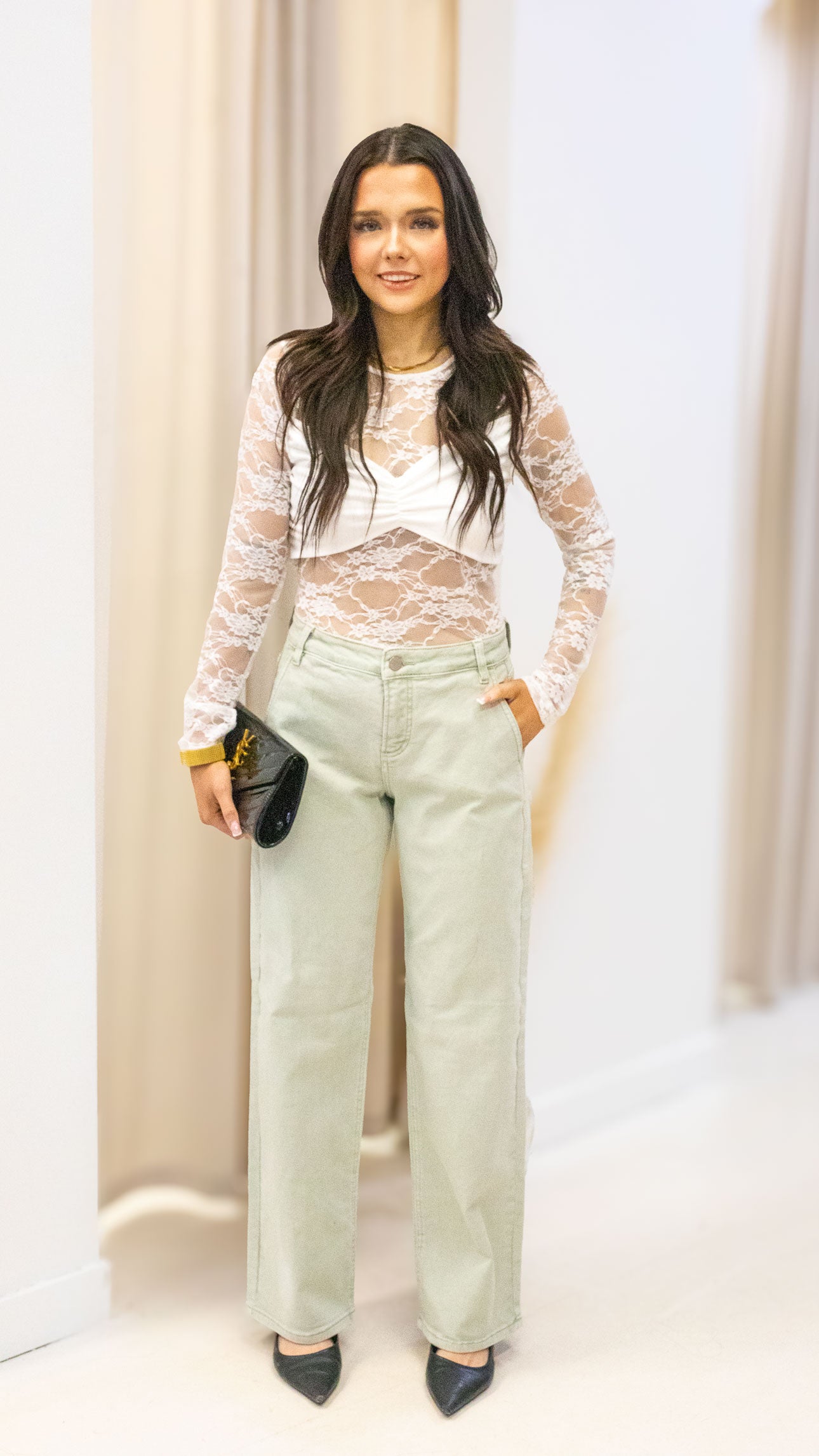 SAGE TUMMY CONTROL SLOUCHY ANKLE BAGGY PANTS