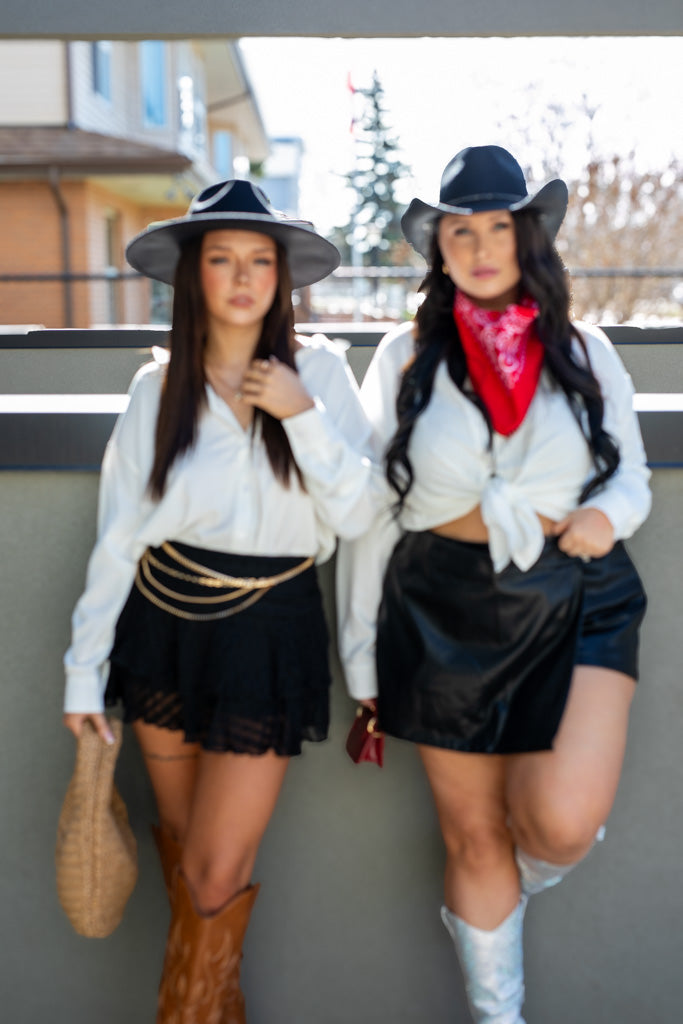 NEW LACEY MINI SKIRT (BLACK) | BEST SELLER