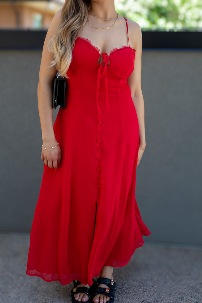 NEW SIERRA MIDI DRESS (RED)