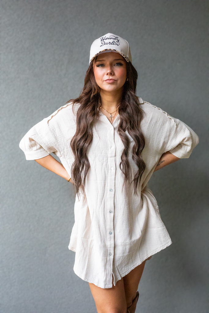 NATALIA MINI SHIRT DRESS