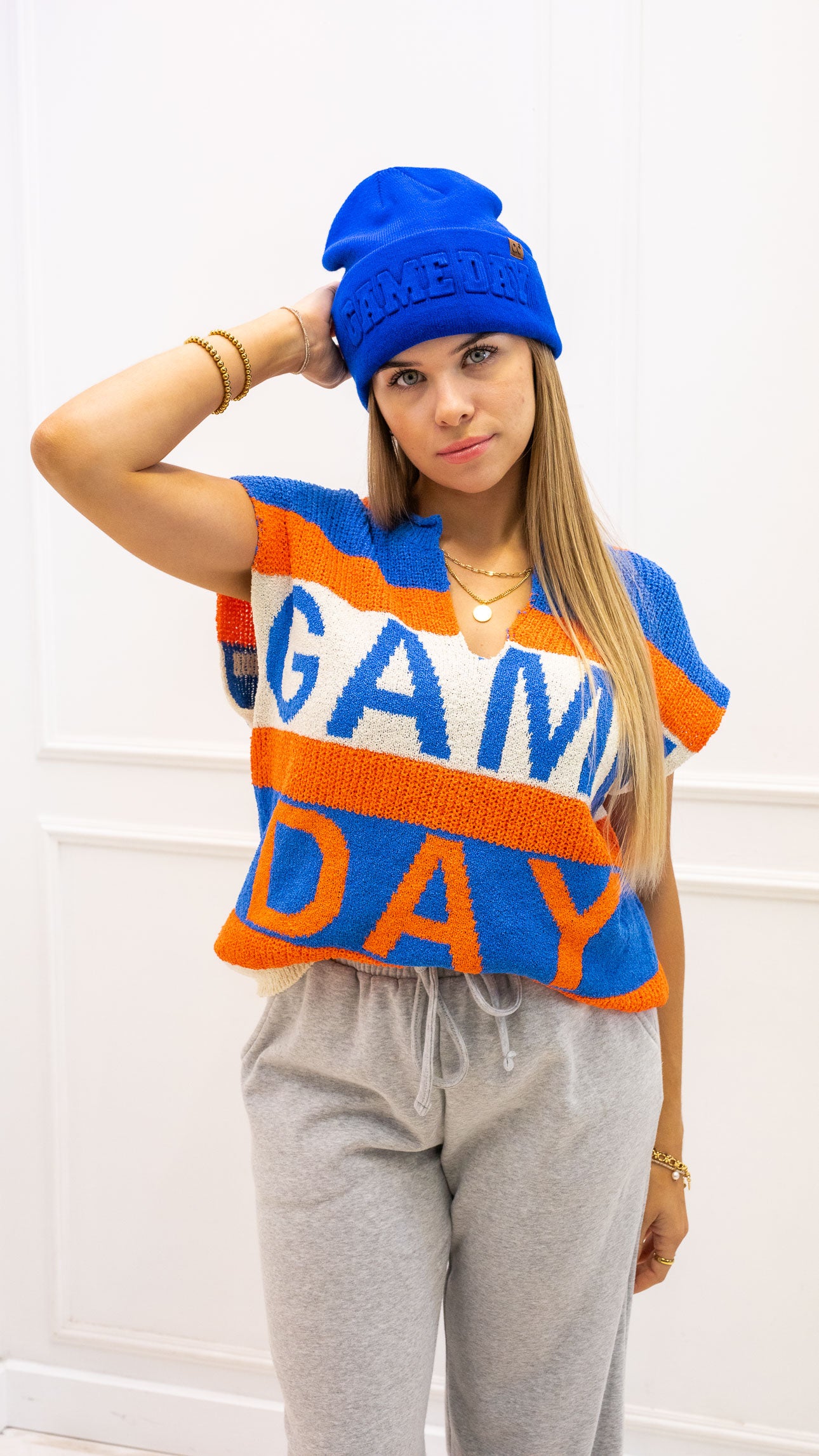 OILERS KNIT GAME DAY