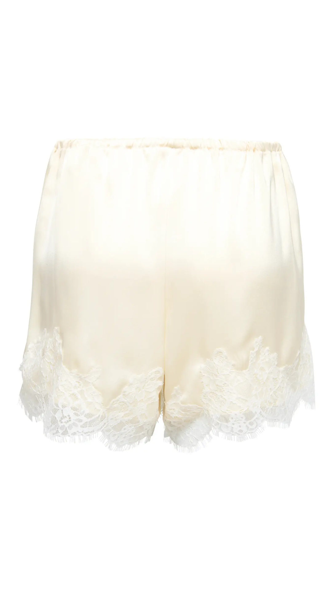 ONLMENUS LACE SATIN SHORTS (IVORY)