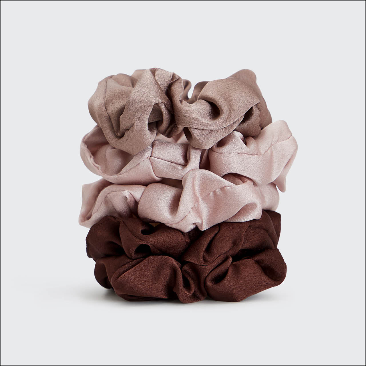 SATIN SLEEP SCRUNCHIES 5 PC CAMEO | KITSCH