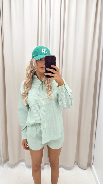 STELLA TWO PIECE STRIPED SET (GREEN)