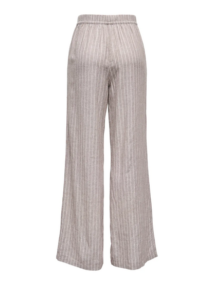 LUDO LINEN BLEND STRIPE PANTS CC OTW | ONLY