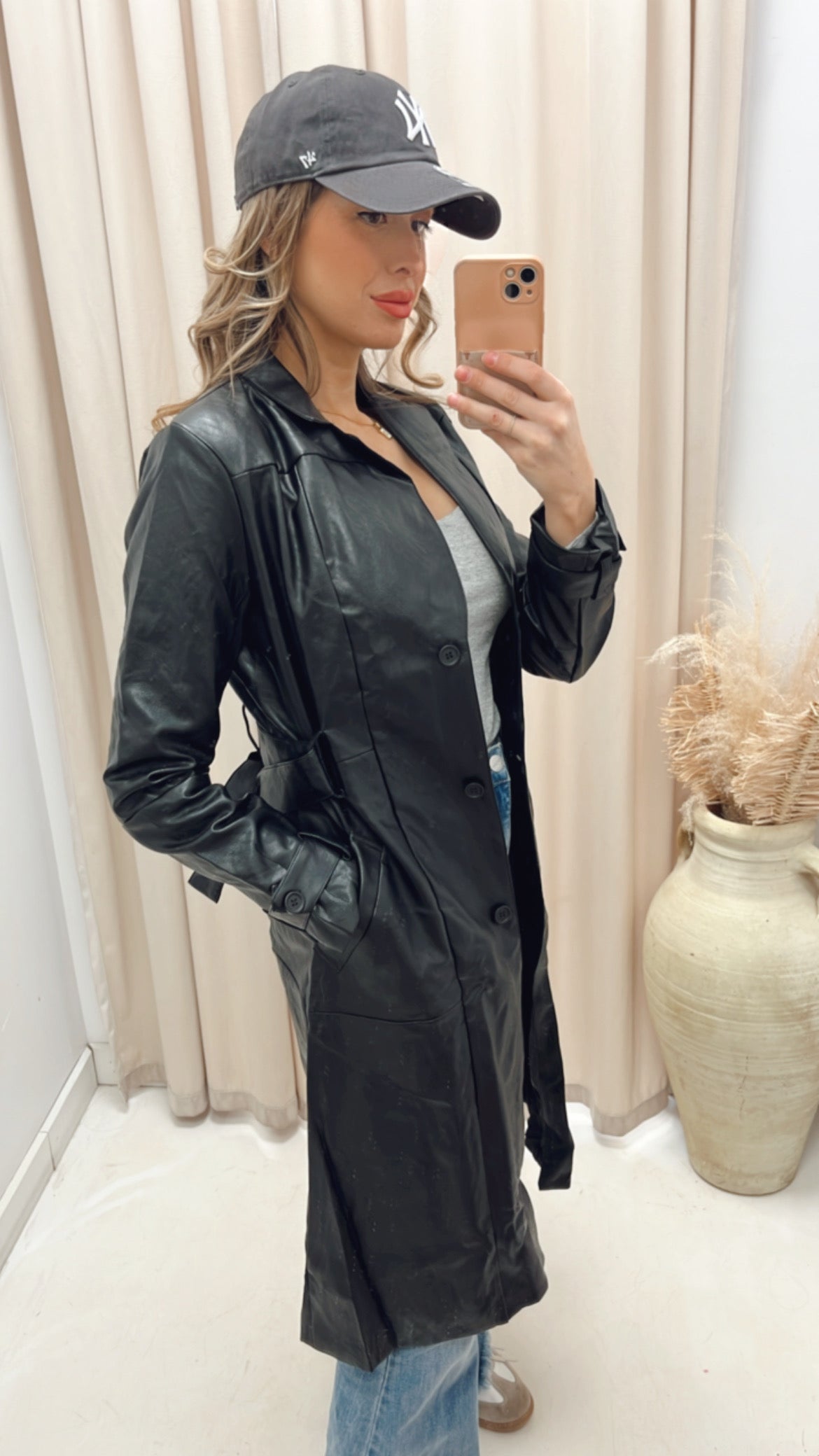 NEW NATALIA TRENCH COAT (BLACK)