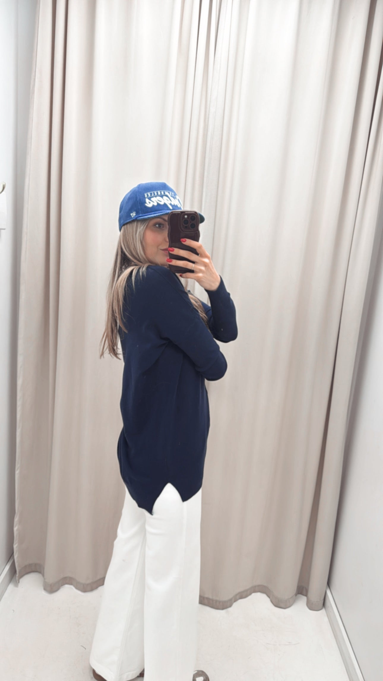 NEW LAYLA SWEATER (NAVY) | BEST SELLER