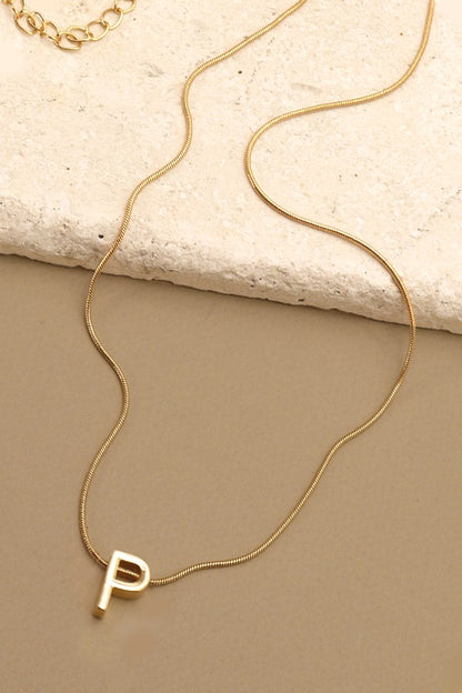 NEW GOLD INITIAL NECKLACE (ALL LETTERS)