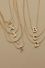 NEW GOLD INITIAL NECKLACE (ALL LETTERS)