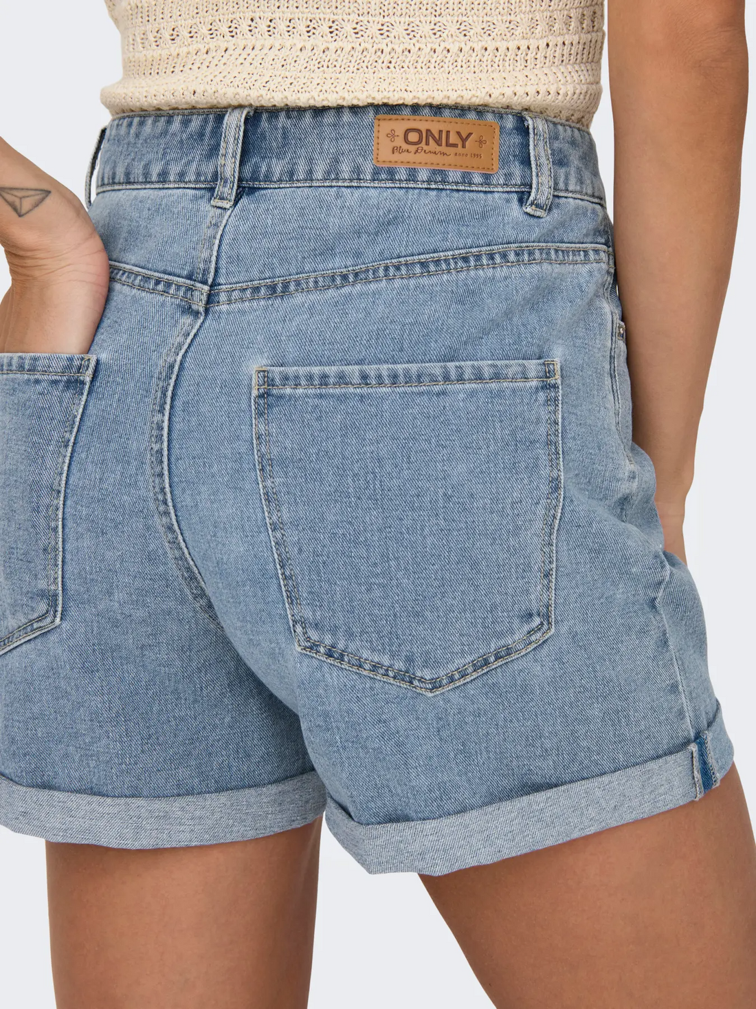 ONLVEGA HW MOM DNM SHORTS NOOS | ONLY