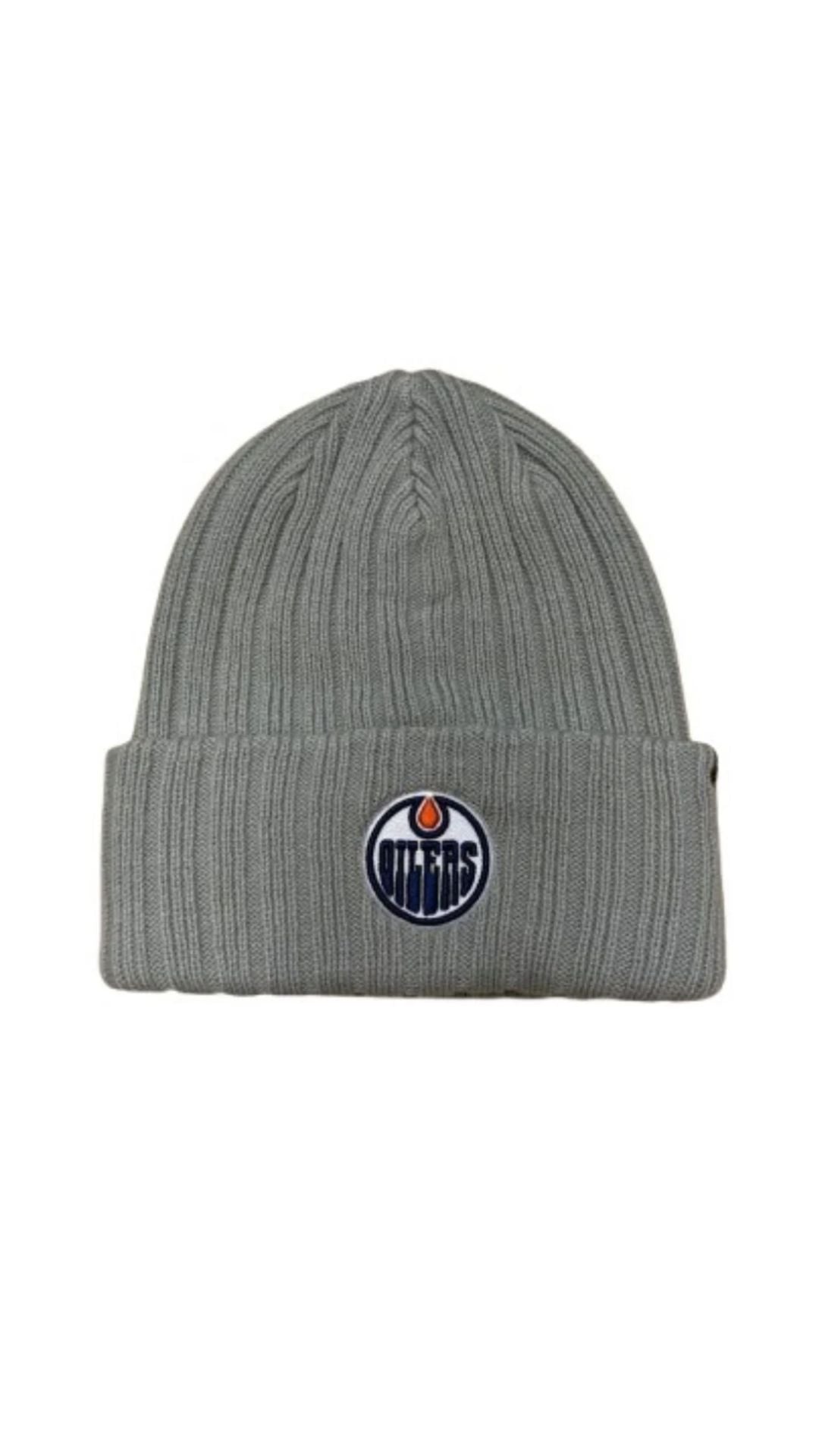 EDMONTON OILERS RIBBED HAYMAKER CUFF KNIT TOQUE | 47&