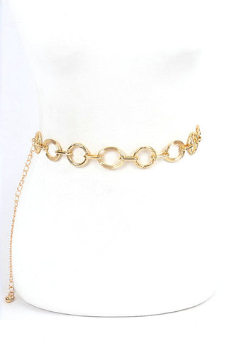 NEW MIXED RING GOLD CHAIN BELT
