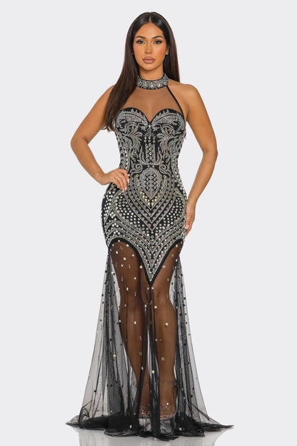 MESH MERMAID GOWN - BANJUL