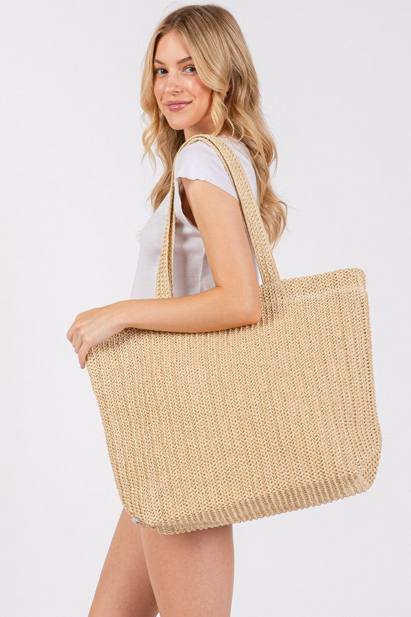 NEW LAGUNA STRAW BEACH BAG (LIGHT)