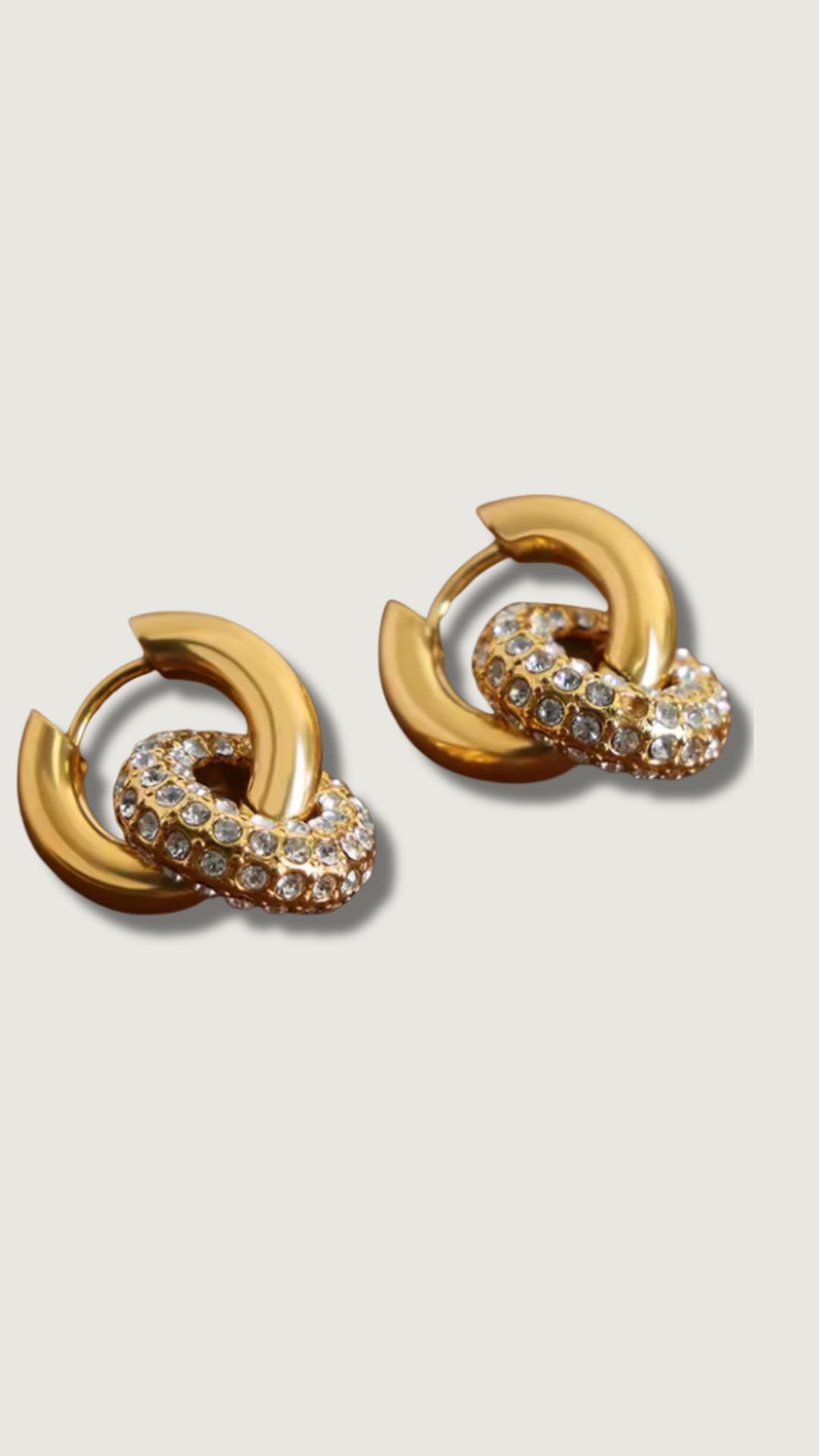 NEW DOUBLE HOOP EARRING (GOLD) | TARNISH RESISTANT
