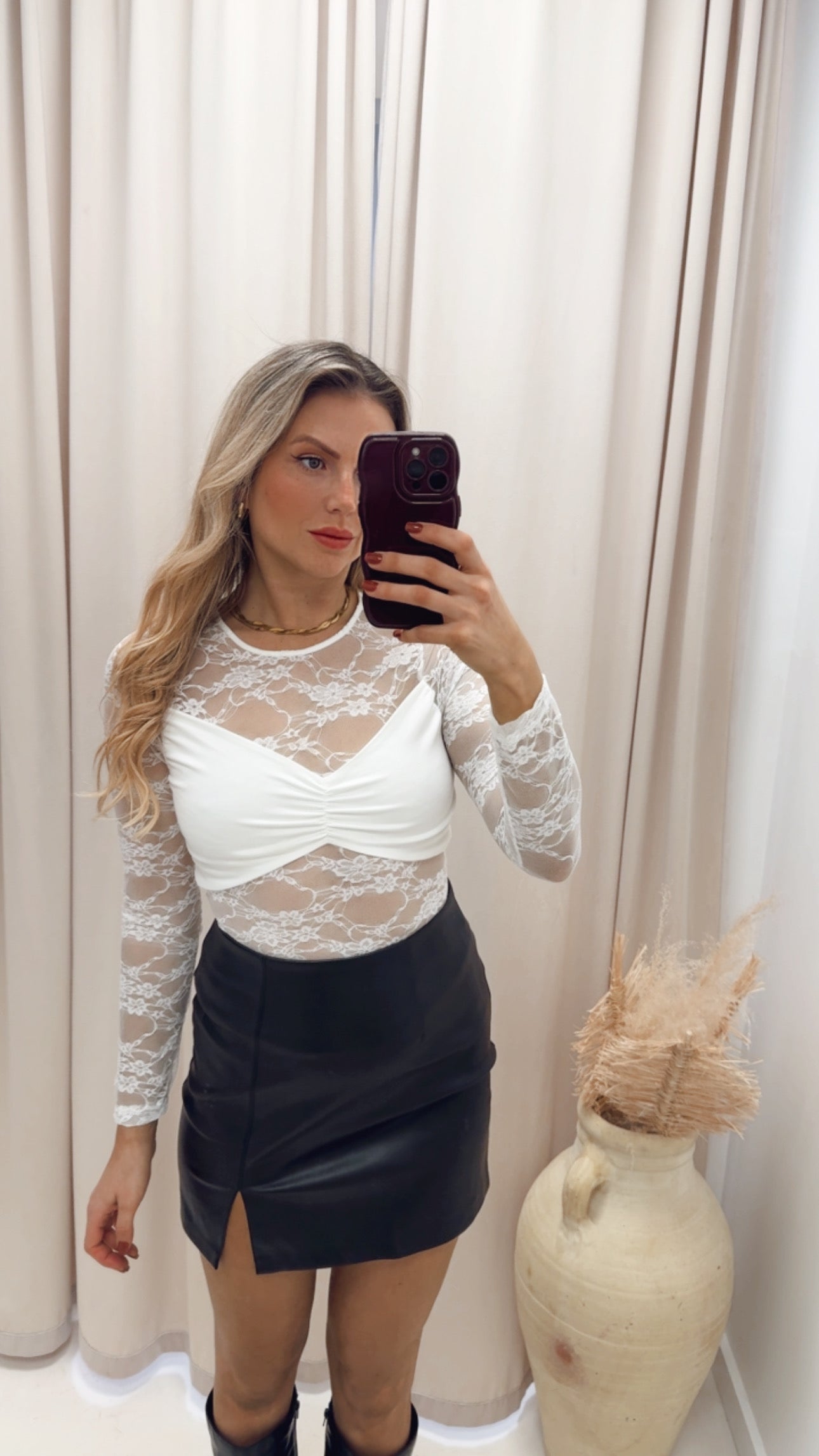 LACE TOP (WHITE)