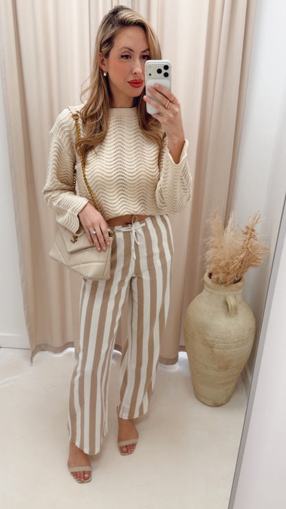 GOA MW LINEN BL PULL-UP PANT CC PNT