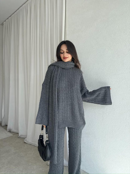 BELLA CABLE KNIT | 3 PIECE SET