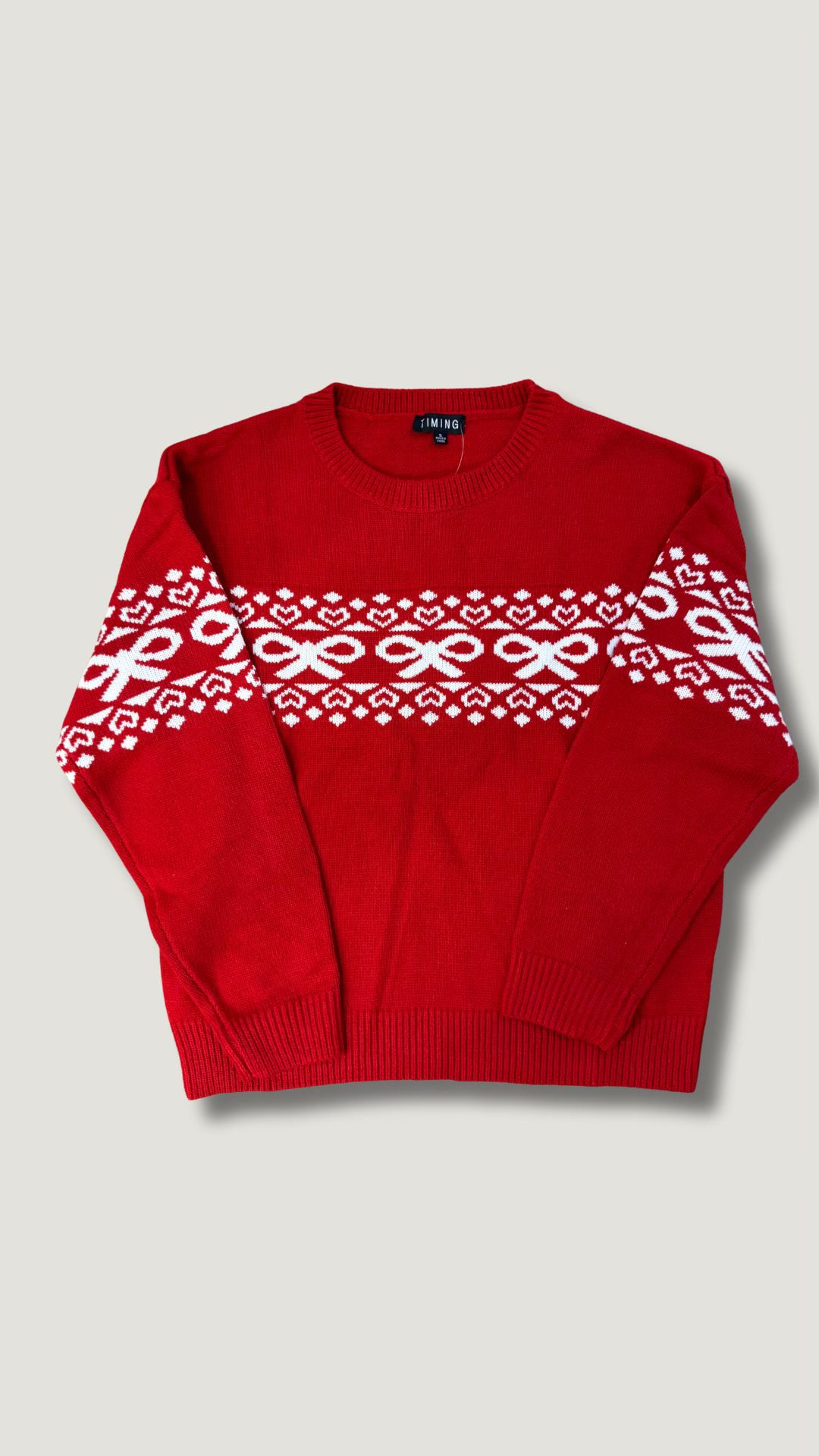 BOW FAIRE ISLE KNIT SWEATER