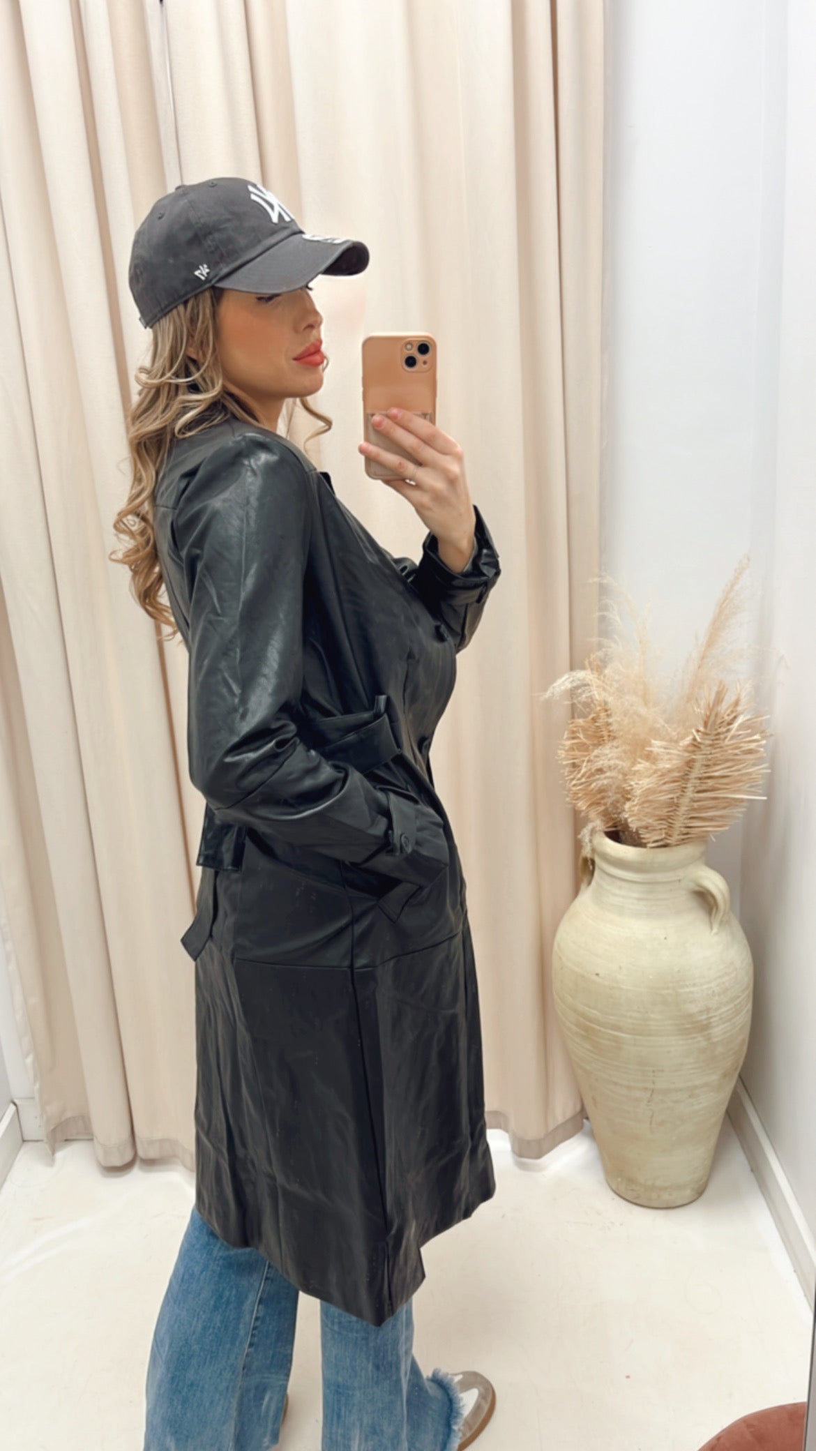 NEW NATALIA TRENCH COAT (BLACK)