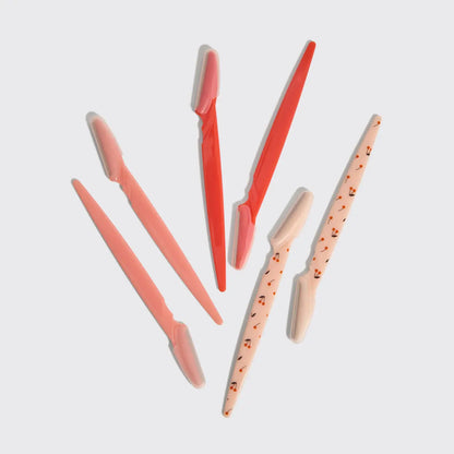 RECYCLED PLASTIC DERMAPLANERS 6 PC SET ASSTED CHERRY BLOSSOM | KITSCH