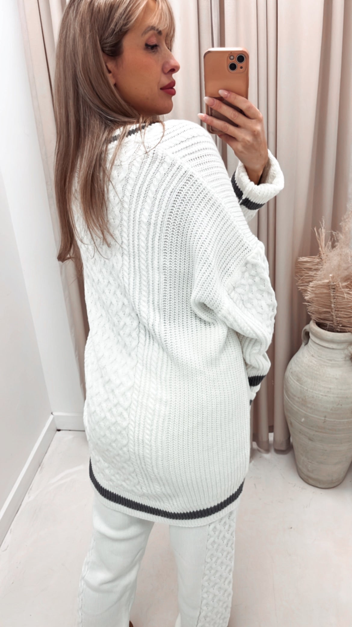 ISABELLE KNIT LUX LOUNGE SET (IVORY)