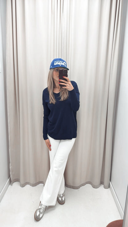 NEW LAYLA SWEATER (NAVY) | BEST SELLER