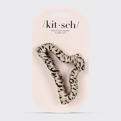 NEW | SATIN WRAPPED LEOPARD HAIR CLIP | KITSCH