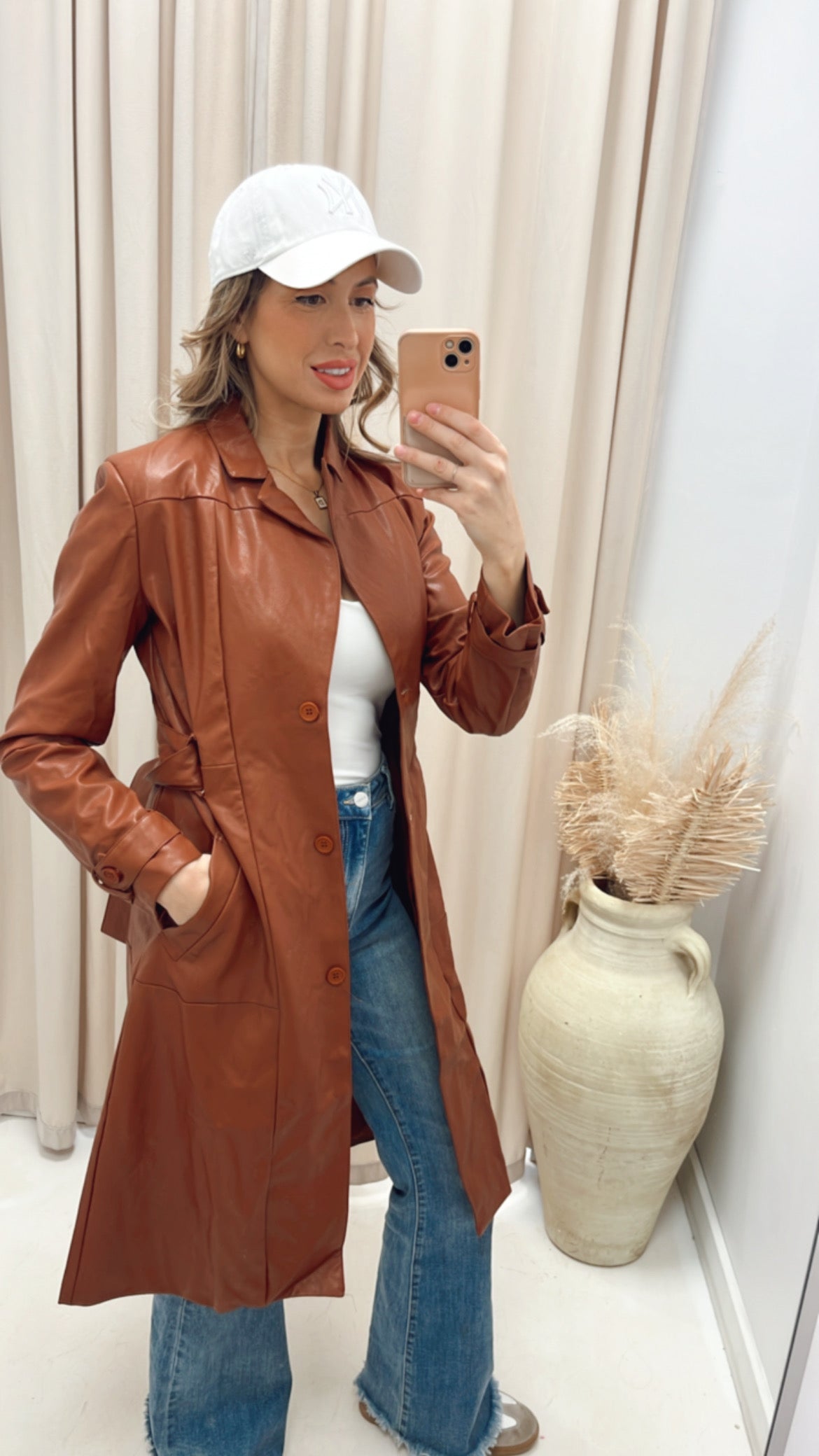 NEW NATALIA TRENCH COAT (COGNAC)