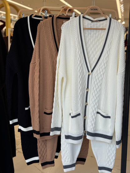 ISABELLE  KNIT LUX LOUNGE SET (CAMEL)