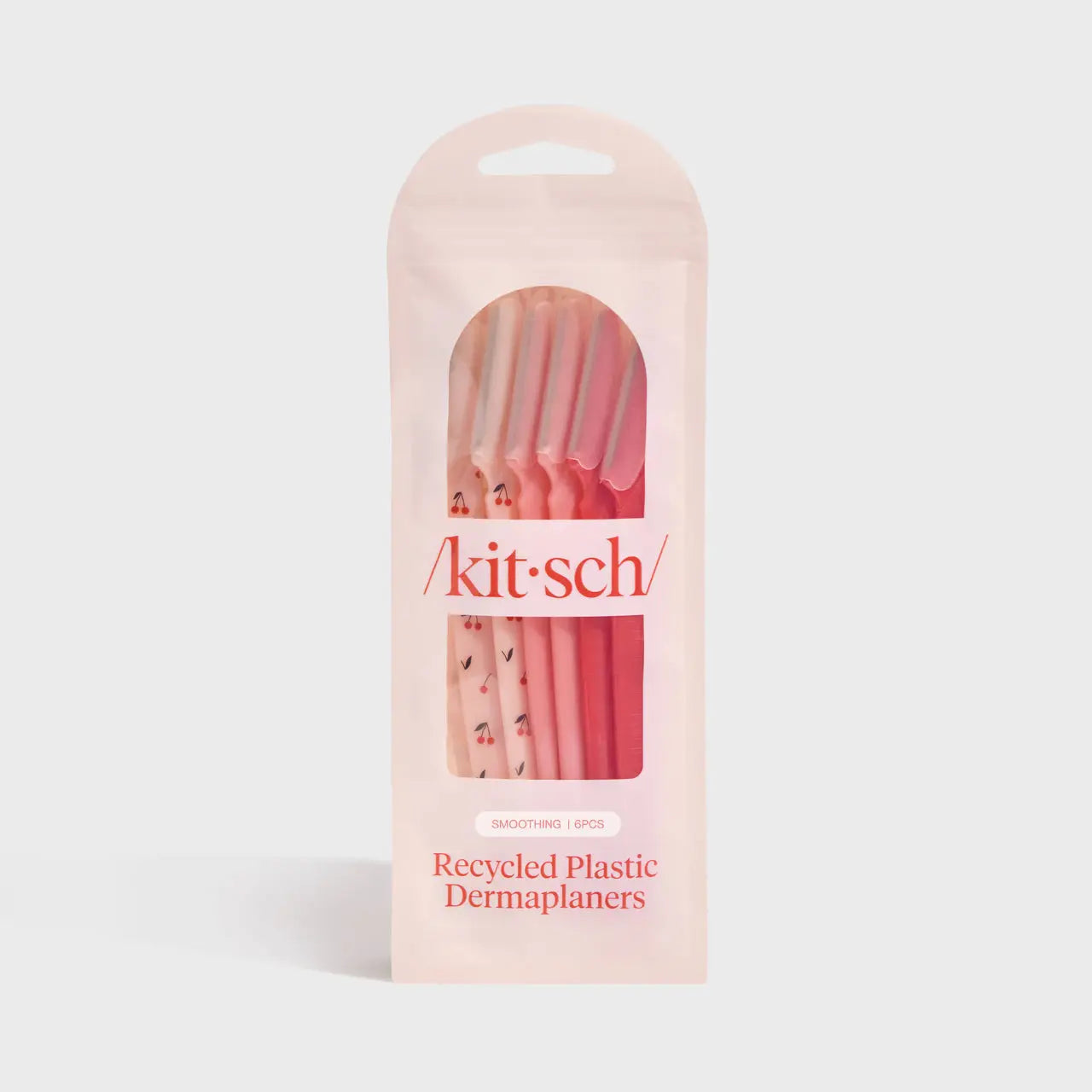 RECYCLED PLASTIC DERMAPLANERS 6 PC SET ASSTED CHERRY BLOSSOM | KITSCH