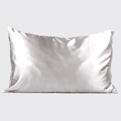 SATIN PILLOWCASE SILVER | KITSCH