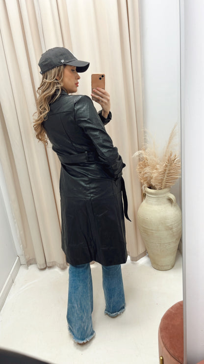 NEW NATALIA TRENCH COAT (BLACK)