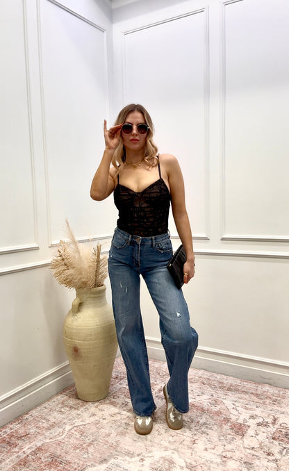 NEW JANE HIGH RISE WIDE (MED WASH)