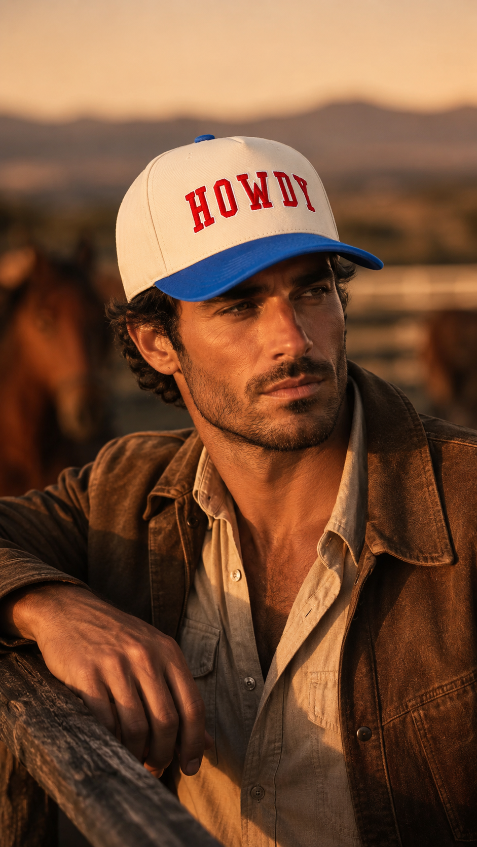 CC HOWDY TRUCKER HAT (BLUE - BLU)