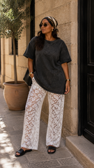 NEW PORTIA LACE PANT (WHITE)