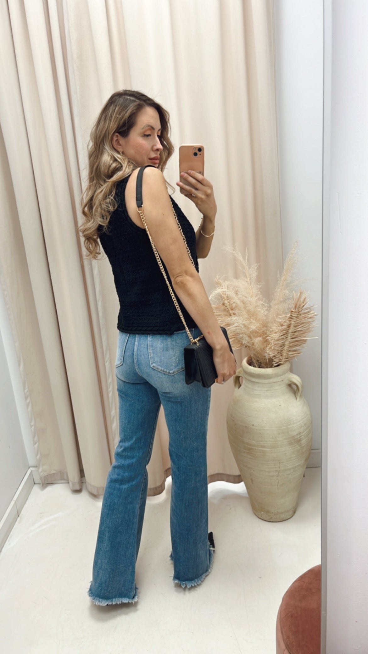 NEW STELLA TWEED VEST (BLACK)