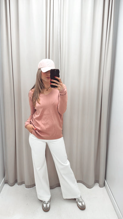 NEW LAYLA SWEATER (ROSE) | BEST SELLER