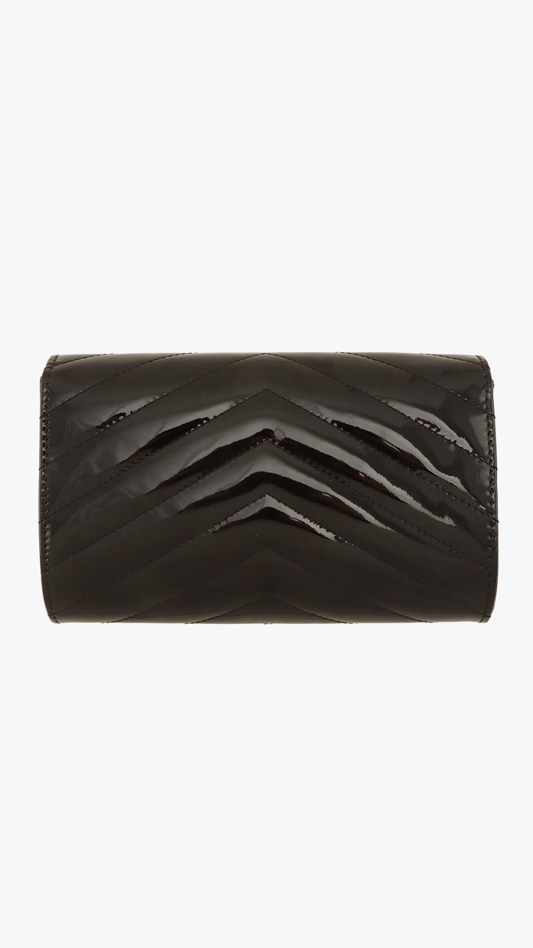 HIGH SHINE CHEVRON QUILTED CROSSBODY BAG (RED &amp; BLACK)